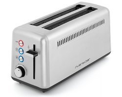 broodrooster 2 spleten 1500w roestvrij staal - riviera & bar - qgp480
