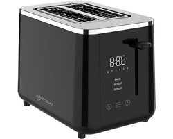 Broodrooster - Extra Breed voor Dik Brood - 6 Warmtestanden - Toaster 920W - Zwart - Safecourt Kitchen