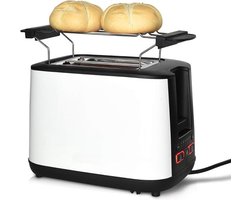 Broodrooster met tostiklemmen - Broodroosters - Toaster - Berde sleuven - Meedere standen en instelbare warmteniveaus