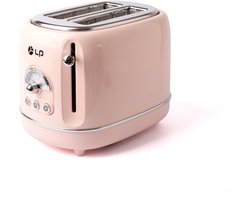 Broodrooster-Tosti Toaster- Retro Broodrooster -2 Extra Brede Sleuven-Rose