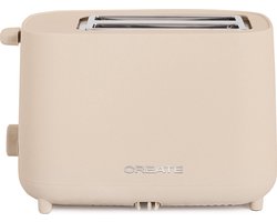 CREATE- Broodrooster 750 W, Met veiligheidssysteem, Zes vermogensstanden- TOAST STUDIO