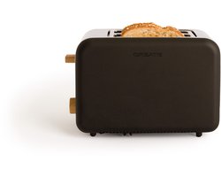 CREATE - Broodrooster voor breed brood, Zwart - TOAST RETRO