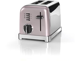 Cuisinart - 2 Slice Toaster Broodrooster - 2 sleuven - Ontdooifunctie - Bagelfunctie - 6 standen - Roze