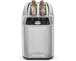 Cuisinart SmartElite Metalen Broodrooster voor 2 Sneetjes - Digitaal Gemotoriseerd - Extra Brede Sleuven - 6 Broodsoorten - 7 Bruiningsniveaus - Denim