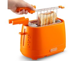 De'Longhi CTLAP2203.O Broodrooster 2 Sneden Oranje 550 W