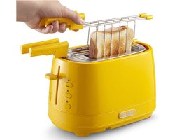 DeLonghi CTLAP2203.Y Broodrooster 2 Sneden Geel 550 W