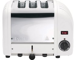 Dualit Vario NewGen Broodrooster Wit - 3 Extra brede Sleuven 28mm - Ontdooistand | ProHeat® Technologie