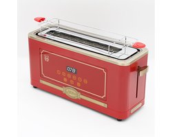 Kaiser - broodrooster - retro broodrooster - T 4000 RotEm - taoster - 6 verschillende toastniveaus - ontdooifunctie - opwarmfunctie - broodjeswarmrooster