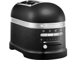 Kitchenaid Broodrooster Artisan 5KMT2204EBK - Toaster met 2 sleuven - Vulkaanzwart