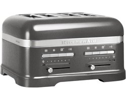 Kitchenaid Broodrooster - Artisan - Toaster met 4 sleuven en verwijderbaar kruimelbakje - Grijs