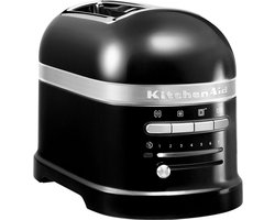 Kitchenaid Broodrooster - Artisan - Toaster voor 2 sneden met tostiklem - 7 bruiningsniveaus en bagelfunctie - Onyxzwart