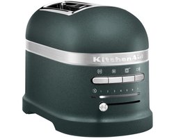 Kitchenaid Broodrooster - Artisan - Toaster voor 2 sneden met tostiklem - 7 bruiningsniveaus en bagelfunctie - Pebbled Palm
