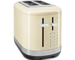 KitchenAid broodrooster voor 2 sneden - 7 standen voor bruiningsregeling en extra functies - Extra brede sleuven - Amandelwit