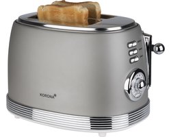 Korona 21667 - retro broodrooster - zilver