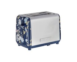 Laura Ashley Broodrooster – Broodrooster Met Opwarmgrill – Broodrooster Retro – Extra Brede Sleuven – Geschikt voor 2 Sneden – Uniek Design - Sinterklaascadeau