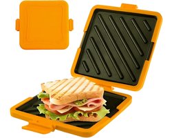 Magnetron Sandwichpers Voedselveilig Anti-Aanbak Geïntegreerde Stekker Vaatwasbestendig Geschikt Voor Magnetron En Oven Broodrooster Voor Thuis En Kantoor