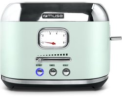 Muse - MS-120AG broodrooster, 1.000 W, antraciet