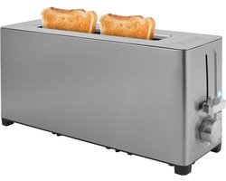 Princess 142401 RVS Broodrooster Long Slot – 7 instelbare standen – 1050 W