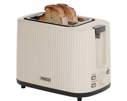 Princess Broodrooster Wave 142337 - Beige - Retro - Compact - 7 Instelbare standen - 930 Watt