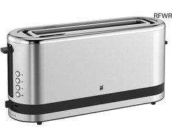 RFWR® Broodrooster XXL met 900 Watt en 7 Bruiningsniveaus, Ingebouwd Opzetstuk voor Broodjes