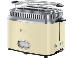 Russell Hobbs 21682-56 Retro Vintage Cream Broodrooster - Crème
