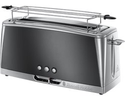 Russell Hobbs 23251-56 Luna Moonlight Grey Long Slot - Broodrooster - Grijs