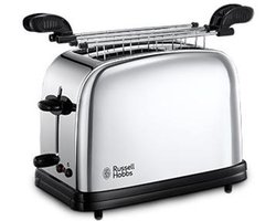 Russell Hobbs 23310-57 broodrooster 2 snede(n) Zwart, Zilver