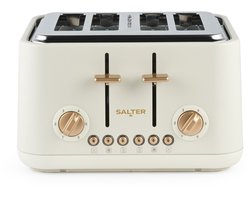 Salter Pebble 4-Slice Broodrooster - 6 Bruiningsniveaus | Brede Sleuven