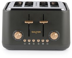 Salter Pebble 4-Slice Broodrooster - Brede Sleuven - 6 Bruiningsniveaus