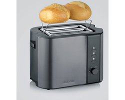 Severin AT 9573 broodrooster 2 snede(n) 800 W Antraciet, Zwart