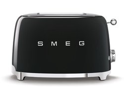 SMEG TSF01BLEU - Broodrooster - Zwart - 2x2 - 950W - 6 niveaus
