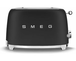 SMEG TSF01BLMEU - Broodrooster - Mat Zwart - 2x2 - 950W - 6 niveaus