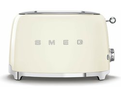SMEG TSF01CREU - Broodrooster - Crème - 2x2 - 950W - 6 niveaus