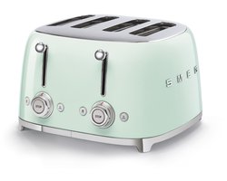 SMEG TSF03PGEU - Broodrooster - Watergroen - 4x4 - 2000W - 6 niveaus