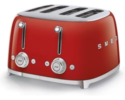 SMEG TSF03RDEU - Broodrooster - Rood - 4x4 - 2000W - 6 niveaus