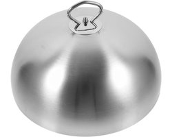 Stalen eetbel plaat bel Teppanyaki deksel steak afdekhoes burgerkap smeltkoepel vliegenkap kaas kap voor Cheesburger Hamburger