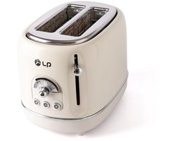 TO-0201 Tweedelige broodrooster - 6 toaststanden - Annuleer-/opwarm-/ontdooifunctie - Automatische uitschakeling - Metalen behuizing - Uitneembare kruimellade - Wit