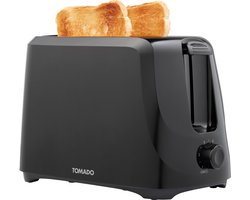 Tomado TBT2000B - Broodrooster – Toaster - 2 lange sleuven - 6 standen – Zwart