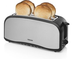Tristar Broodrooster BR-1046 - 1400W - 7 Bruiningsniveau's - 2 Broodsleuven voor 4 boterhammen - RVS