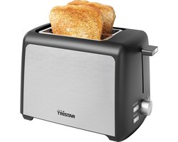 Tristar Broodrooster BR-1058 - 800W - 7 Bruiningsniveau's - 2 Broodsleuven voor 2 boterhammen - RVS