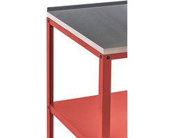 BELIANI VILAMA - Buitenkeuken eiland - Rood - Staal