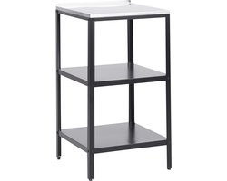 BELIANI VILAMA - Buitenkeuken eiland - Zwart - Staal