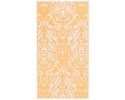 Buitenkleed | Buitentapijt ARAKIL 80x150 cm PP oranje en wit