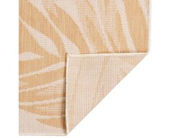 Buitenkleed | Buitentapijt met bladpatroon platgeweven 200x280 cm