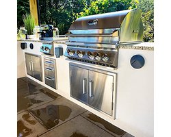 Dubbele Toegangsdeur voor Buitenkeuken, 30x19 Inch, RVS Grill Deur voor BBQ Station