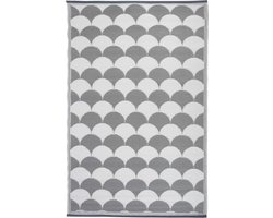 Esschert - Design - Buitenkleed - 180x121 - cm - grijs - en - wit - OC24