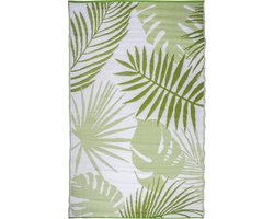 Esschert Design Jungle Leaves Tuintapijt- 240x150cm - Groen Wit
