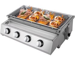 Gas bbq - buitenkeuken - RVS - Barbecue - barbeque - barbecues - gas - familie - eten gezelligheid