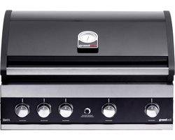Grandhall Maxim G4 Built in Gasbarbecue - 5 branders - Zwart