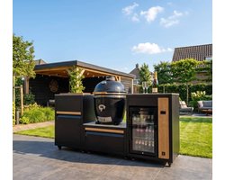 GRILLNEST BUITENKEUKEN SET 363 - IVORY WHITE - KAMADO MONOLITH ONE.55 - FRIDGE